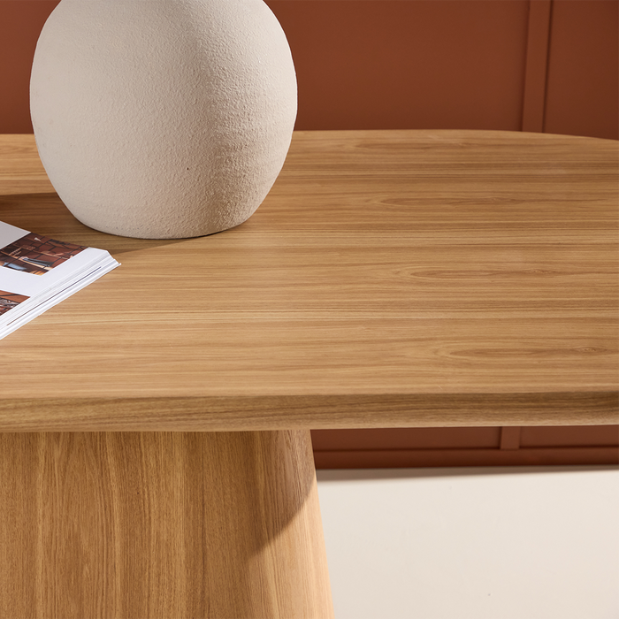 Nest living Cody Houten Ovale Eettafel Naturel - 200 x 76 cm