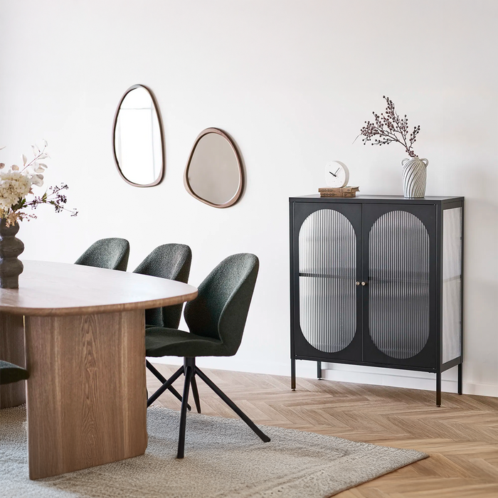 Artichok Adeline Organische Wandspiegel Bruin - 47 x 44 cm