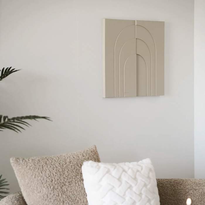 Artichok Evi Wanddecoratie Beige - 60 x 60 cm