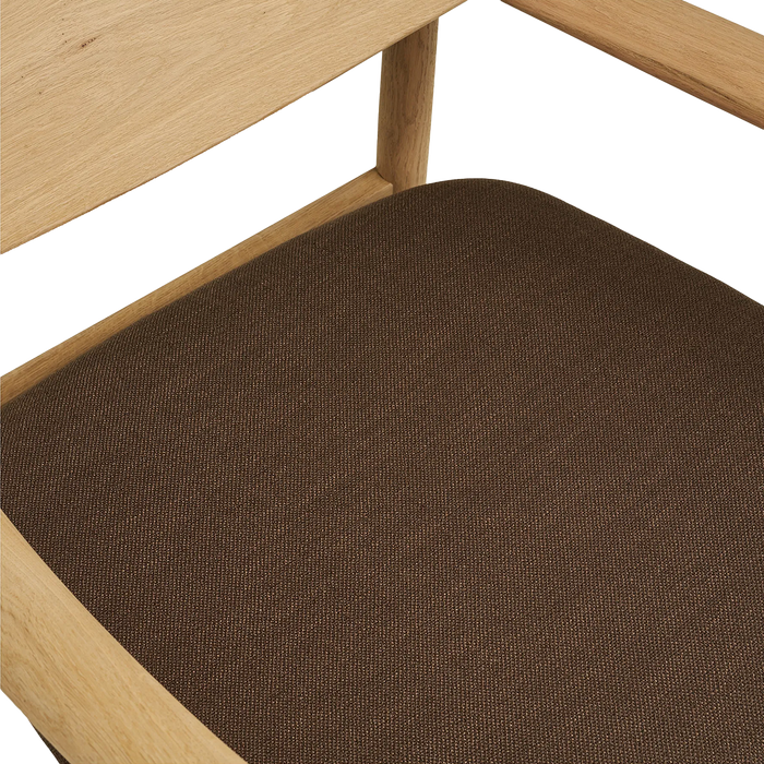 Artichok Otto Fauteuil Met Bruin Zitkussen - Naturel