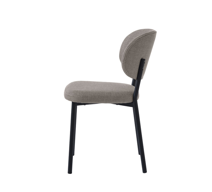 Giga Living - Eetkamerstoel Zandkleur Stof - Fowler - Set van 2