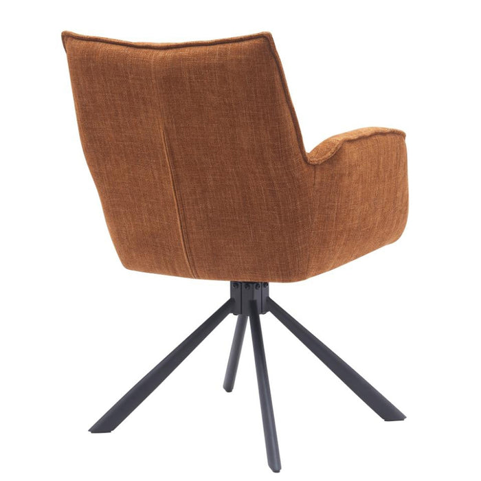 Giga Living - Eetkamerstoel Roest Stof - Select Marilla - Set van 2