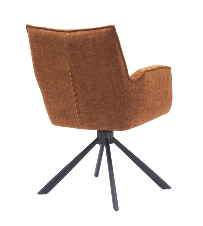 Giga Living - Eetkamerstoel Roest Stof - Select Marilla - Set van 2