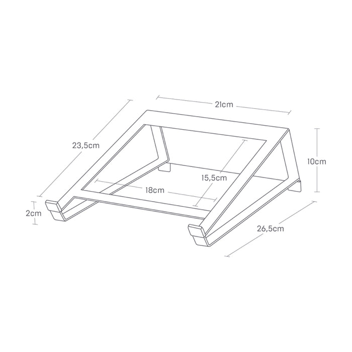 Yamazaki Tablet & Laptop Standaard - Tower - Wit