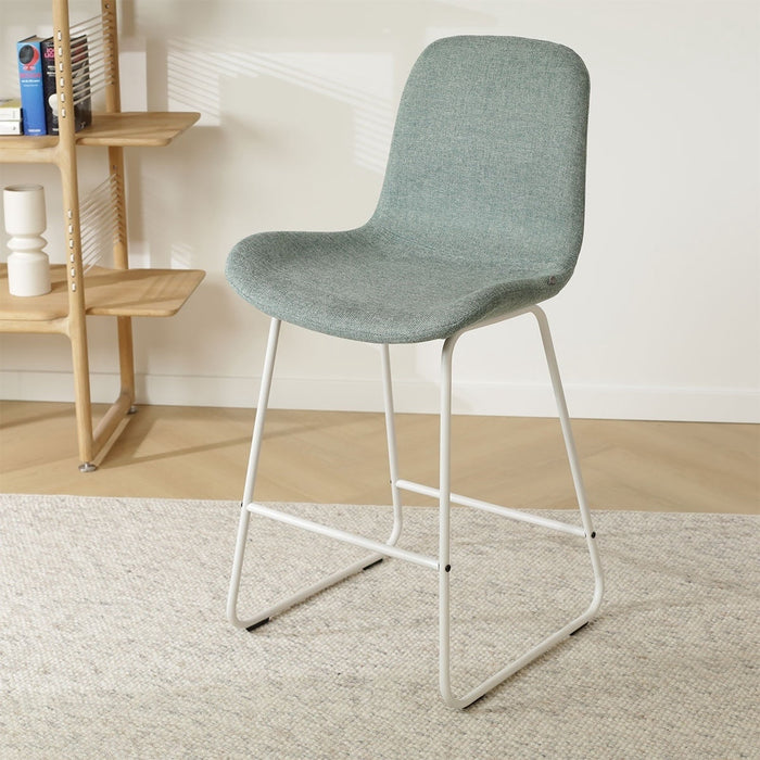 Nolon Nino-Fé Barkruk Zacht Groen - Wit Onderstel - 65 cm