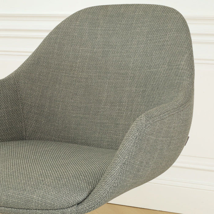 Nolon Nino-Mae Barkruk Saliegroen - met Armleuning - Zwart - 65 cm