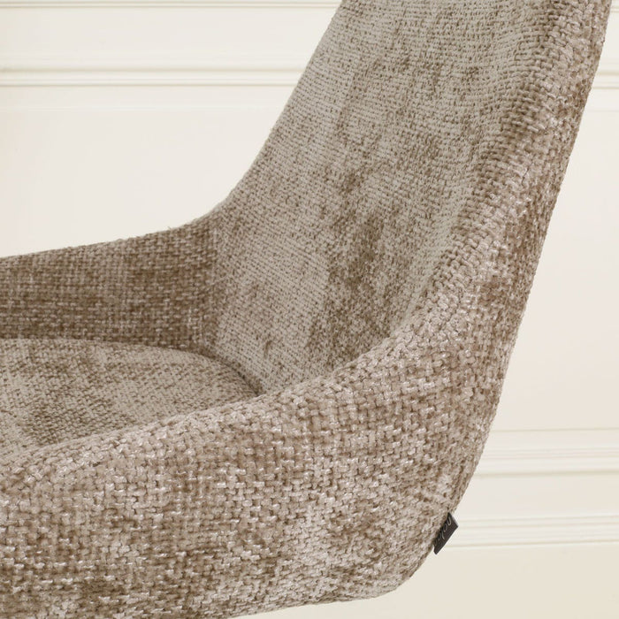 Nolon Nino-Isa Barkruk Bruin - Stof - Zwart Onderstel - 75 cm