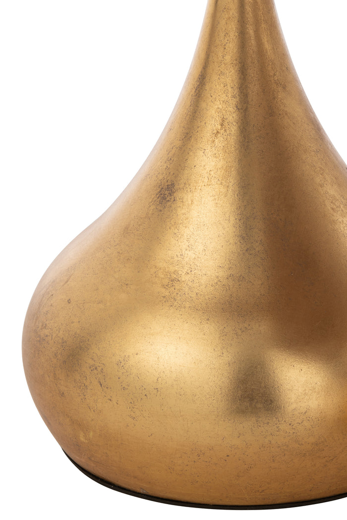 J-Line bijzettafel Druppel - metaal - goud - 2 stuks