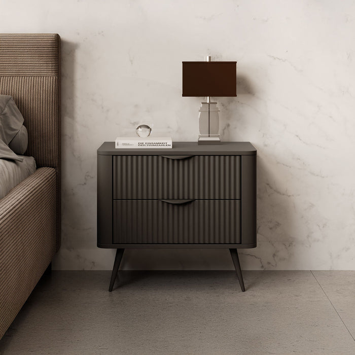 Meubella - Nachtkastje Lima - Zwart - 63 cm