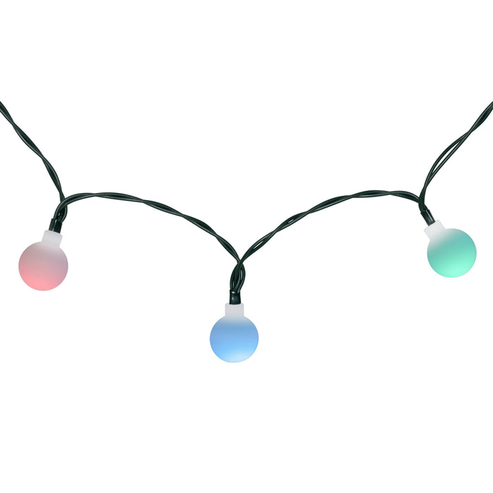 QAZQA Buiten lichtsnoer 7m incl. LED 50-lichts RGBW solar- Festival