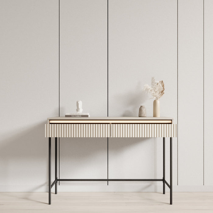 Meubella - Kaptafel Timoteo - Beige - 112 cm