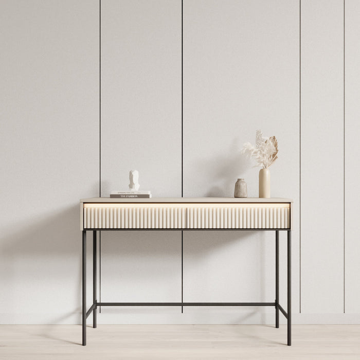 Meubella - Kaptafel Timoteo - Beige - 112 cm