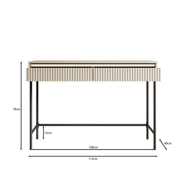 Meubella - Kaptafel Timoteo - Beige - 112 cm