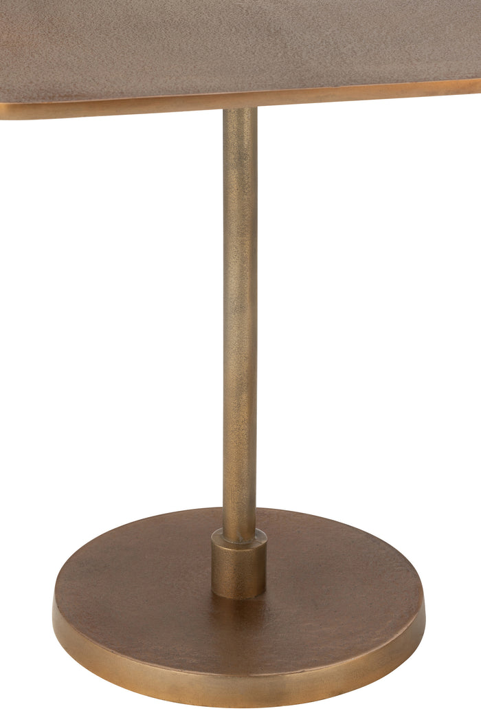 J-Line tafel - aluminium - goud - 2 stuks