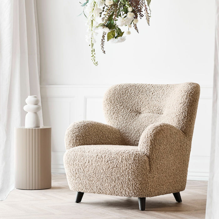 House Nordic Lunaro Loungestoel Lichtbruin