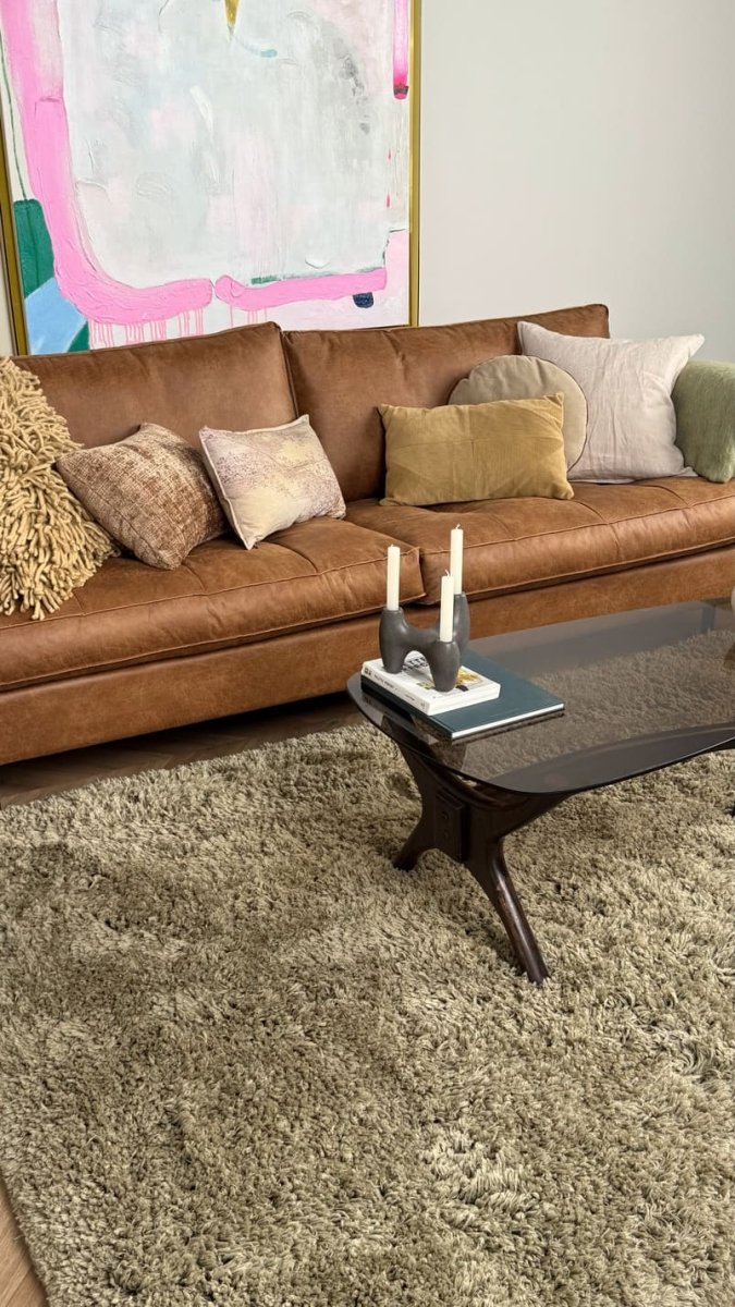 Hoogpolig vloerkleed Pilo groen polyester Interieur05 - 160 x 230 cm