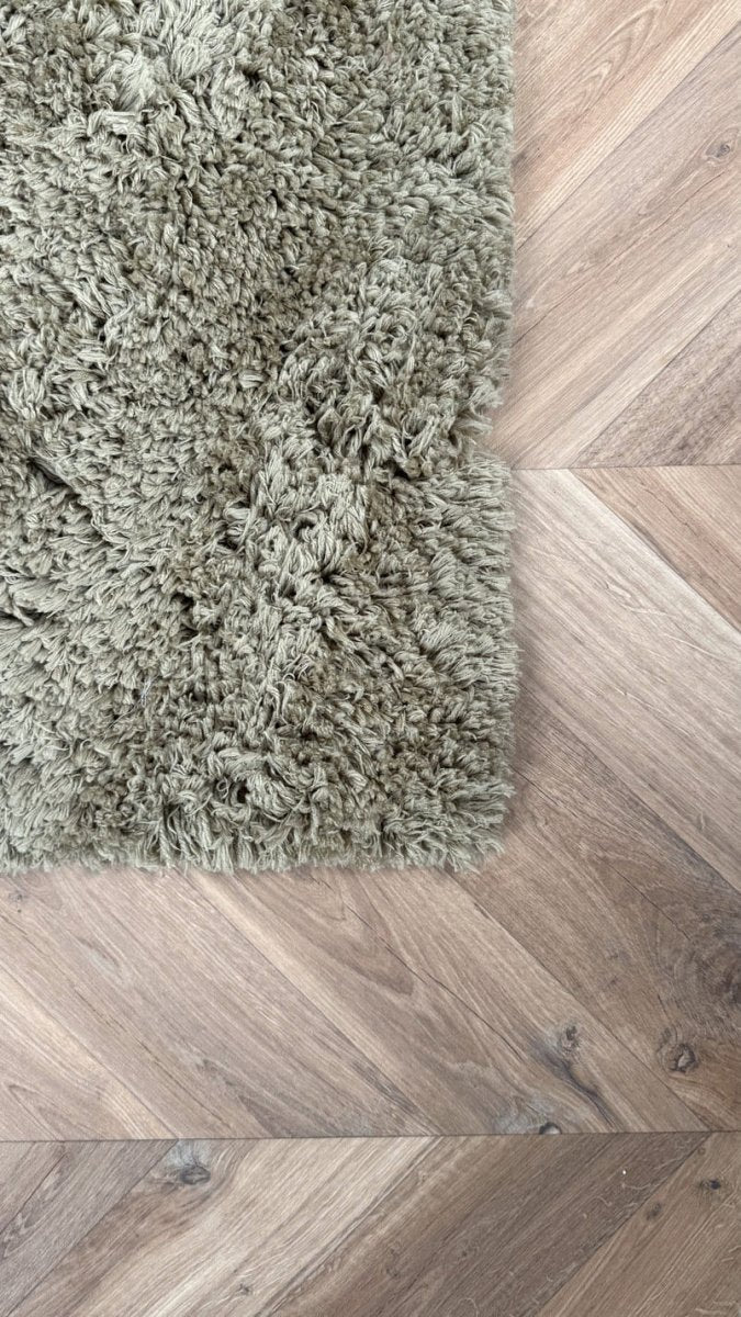 Hoogpolig vloerkleed Pilo groen polyester Interieur05 - 160 x 230 cm