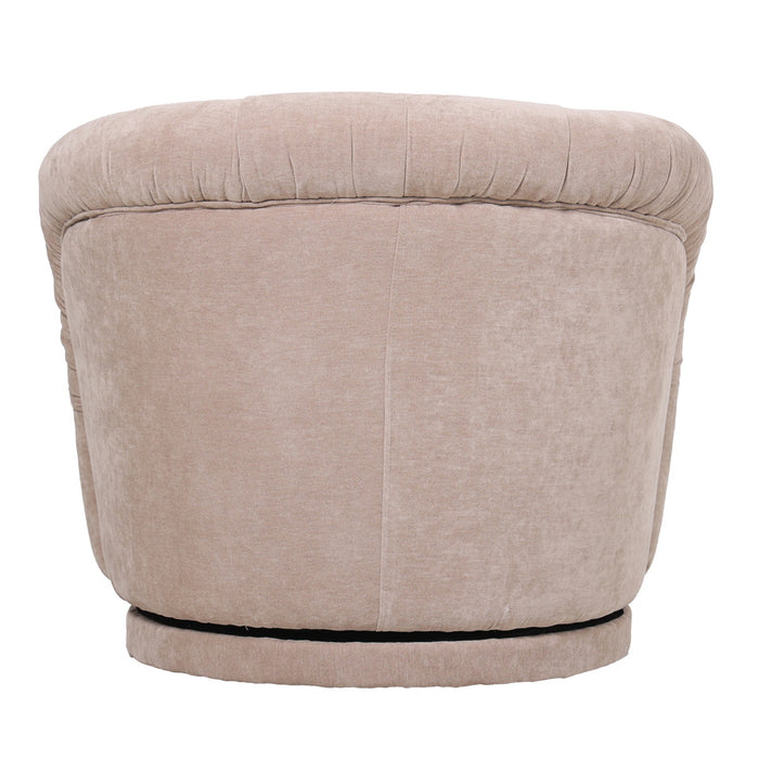 DÉJA Living - Draaifauteuil Taupe Stof - 86x84x70cm - Arby