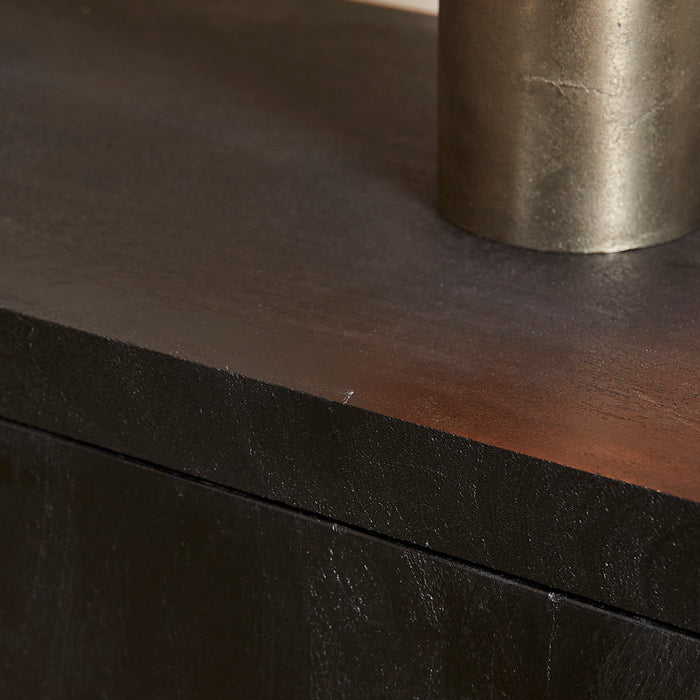 StarFurn - Tv-meubel Zwart Hout - 150x42x46cm - Brussel