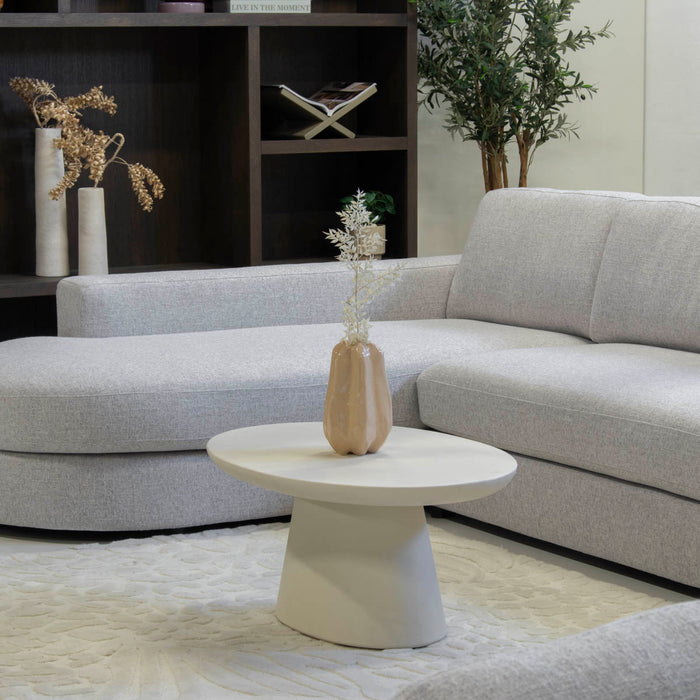 Giga Meubel - Salontafel Beige Eco Composiet - 90x60x40cm - Cleo