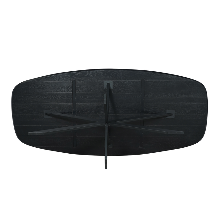 Starfurn Eiken eettafel Ferris | Deens Ovaal 200 cm | Zwart