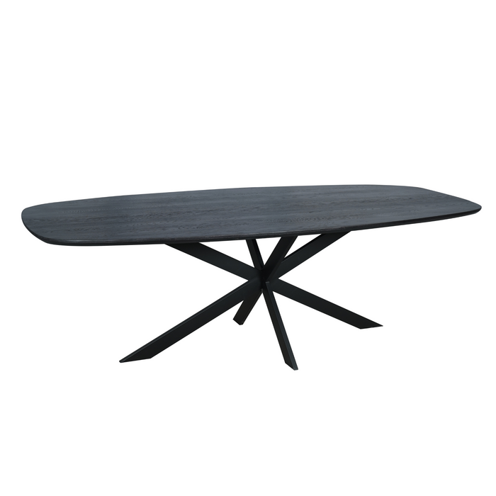 Starfurn Eiken eettafel Ferris | Deens Ovaal 200 cm | Zwart