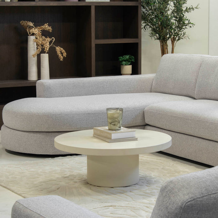 Giga Meubel - Salontafel Beige Eco Composiet - 90x90x30cm - Eden