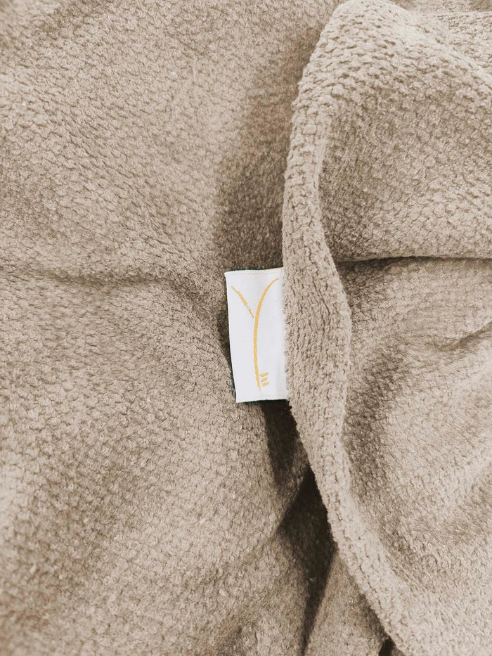 Yellow Lucinde Bedsprei Plaid Katoen - chateau sand