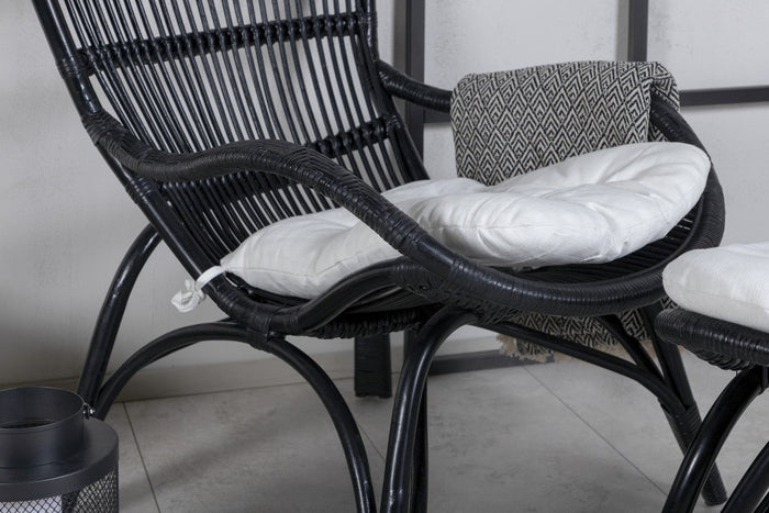 Rebellenclub Merit Loungestoel - Zwart