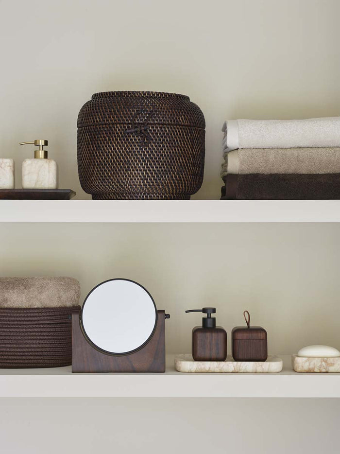 Ebony Make Up Spiegel Pecan | Bruin | Hout