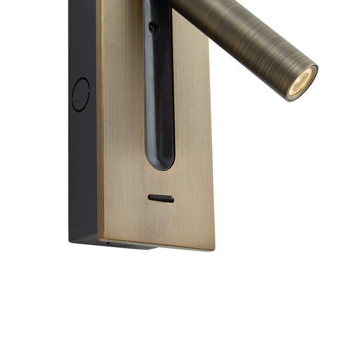 QAZQA Moderne wandlamp donkerbrons incl. LED - Plaza