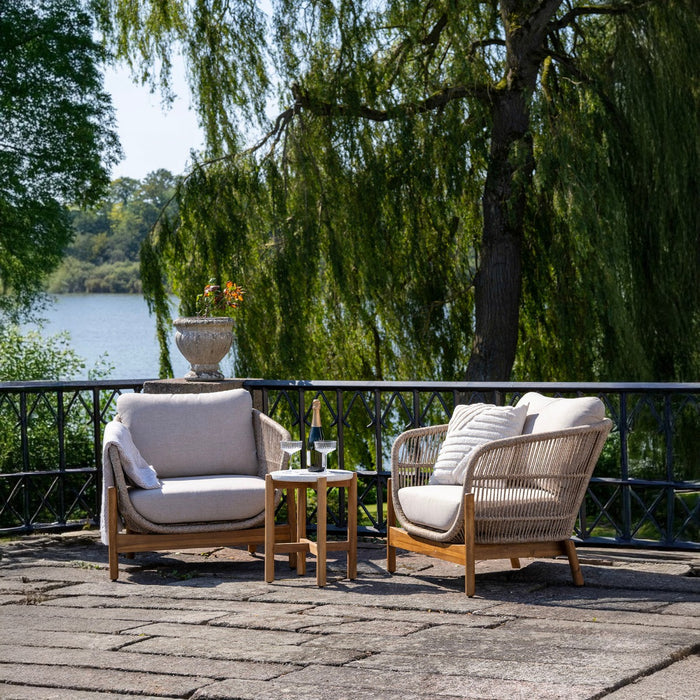 House Nordic - Tuinset Touw|Acaciahout - 78,5x86x72cm - Terracina