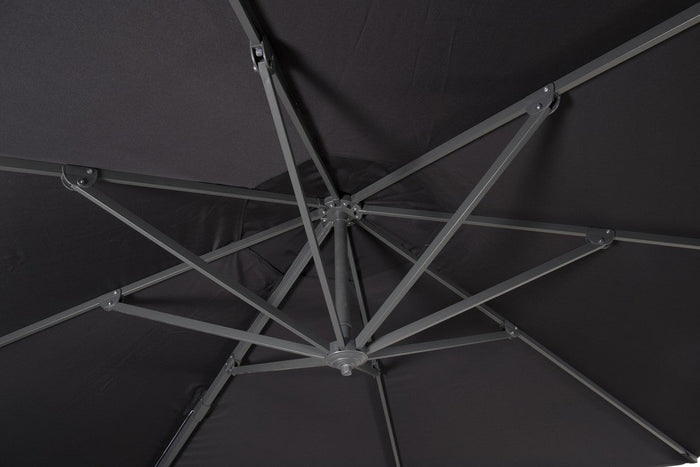 Rebellenclub Vio Parasol - ¿350 cm - Zwart