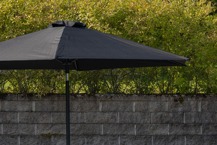 Rebellenclub Vio Parasol - ¿300 cm - Zwart