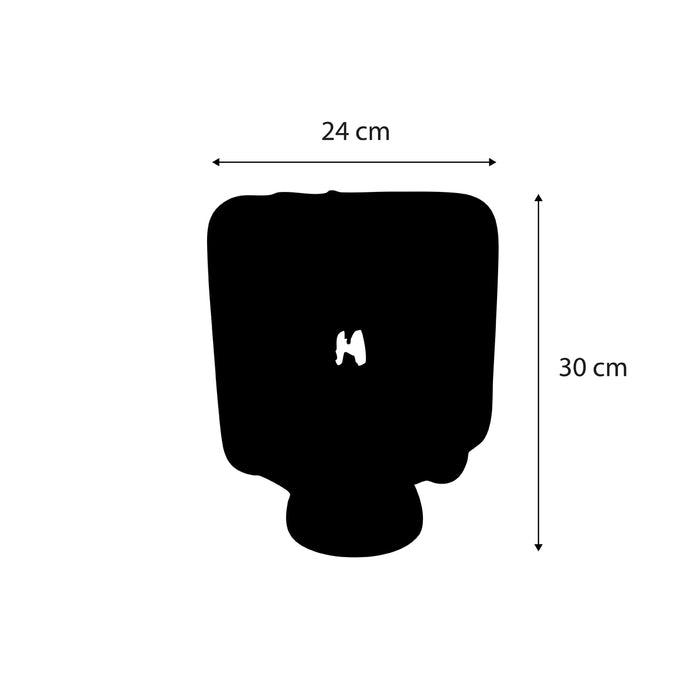 QAZQA Japandi tafellamp zwart met witte kap - Nori