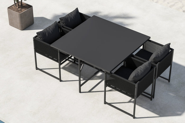 Rebellenclub Sabbia Tuinset - 4-zits - Zwart