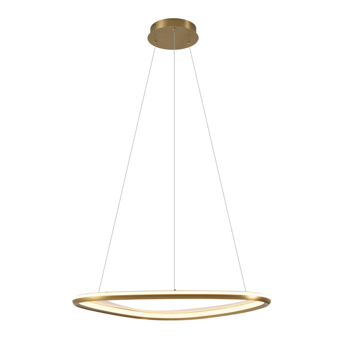 QAZQA Design hanglamp goud 3-staps dimbaar - Organico