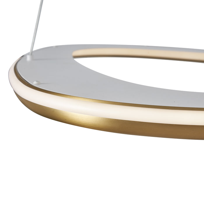 QAZQA Design hanglamp goud 3-staps dimbaar - Organico