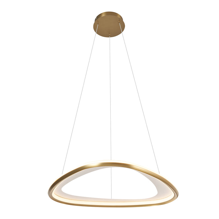 QAZQA Design hanglamp goud 3-staps dimbaar - Organico