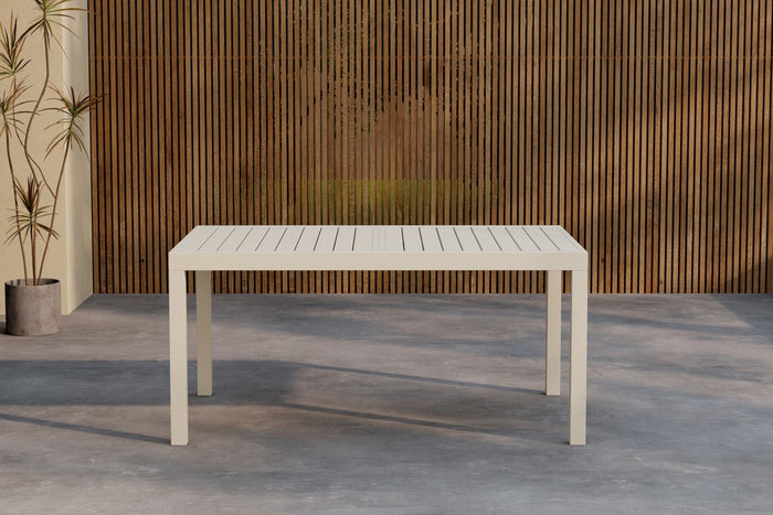 Rebellenclub Grano Tuintafel - 160 x 100 cm - Beige