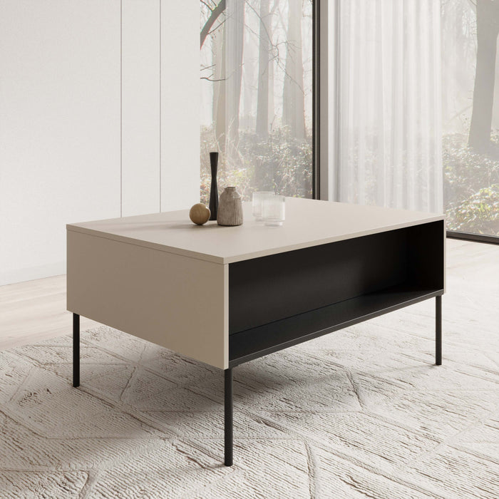 Meubella - Salontafel Timoteo - Beige - 100 cm