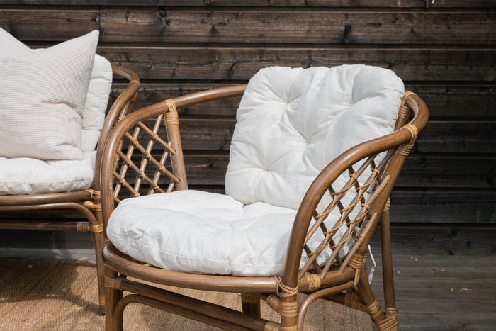Rebellenclub Fresco Loungeset - Walnoot Rattan