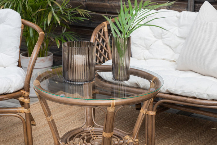 Rebellenclub Fresco Loungeset - Walnoot Rattan