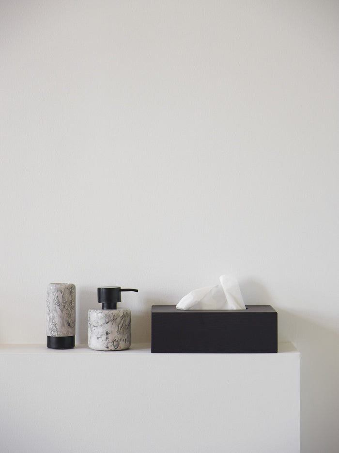 Tissuehouder Cole Black | Zwart | Hout