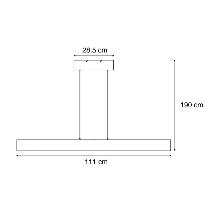 QAZQA Moderne hanglamp messing incl. LED dimbaar en 3-way switch