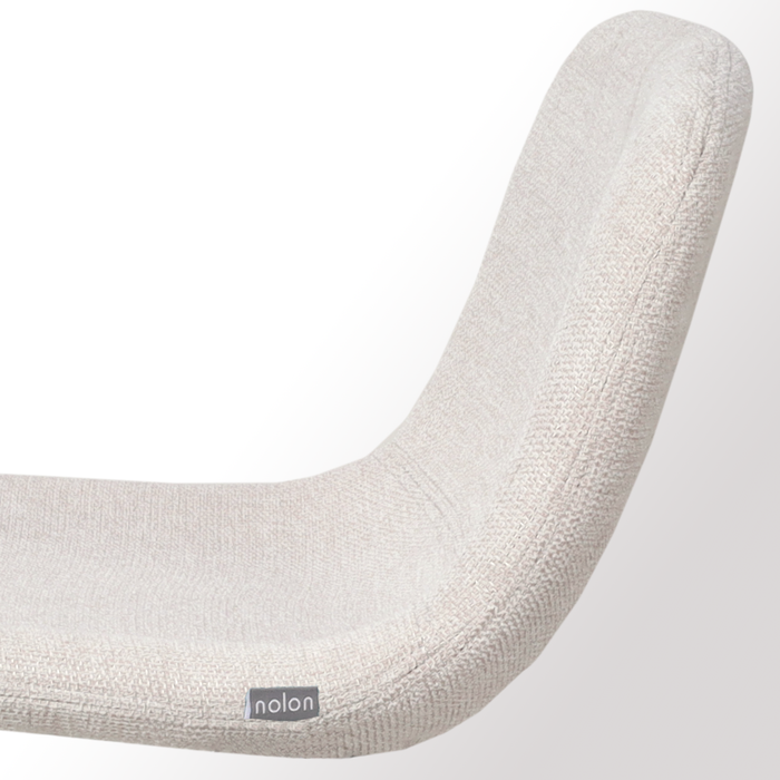 Nolon Nino-Mats Barkruk Beige - Zwart Onderstel - 75 cm