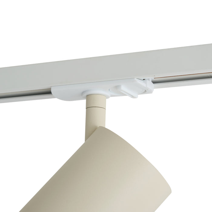 QAZQA Moderne spot beige voor railsysteem 1-fase GU10 70mm - Iconic