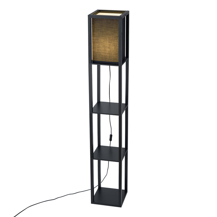 QAZQA Smart vloerlamp zwart incl. Wifi A60 - Stojan