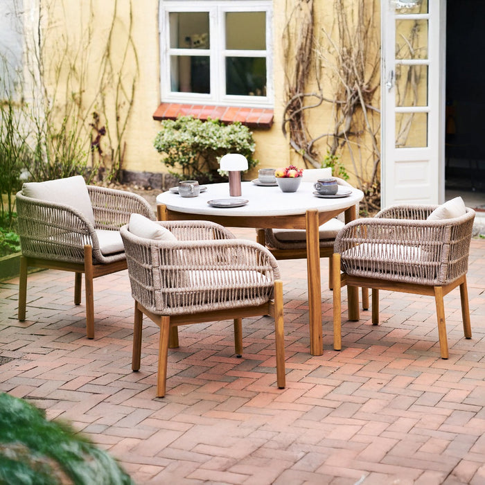 House Nordic - Tuinset Touw|Acaciahout - 120x120x76cm - Terracina