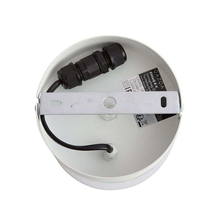 QAZQA Moderne plafondlamp wit met helder glas - Puck